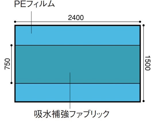 日昭産業 バックテーブルカバー 150×240cm 1セット（25枚入） 23315 1セット（ご注文単位1セット）【直送品】