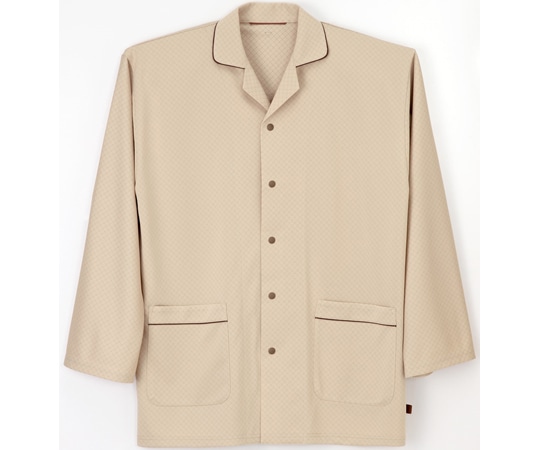 ナガイレーベン 患者衣パジャマ型 ベージュ LL MG-1526 1枚（ご注文単位1枚）【直送品】