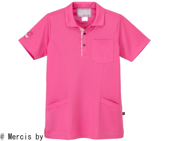 ナガイレーベン ニットシャツ ピンク L MFJ-5872 1枚（ご注文単位1枚）【直送品】