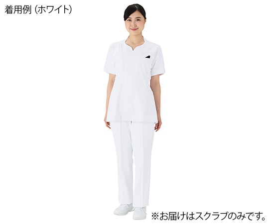 自重堂 レディーススクラブ ホワイセル ホワイト LL WH12095 1枚（ご注文単位1枚）【直送品】