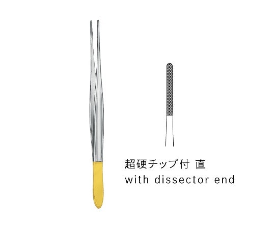 ジェイ・シー・ティ TC付クッシング鑷子 JC03-0901 1個（ご注文単位1個）【直送品】