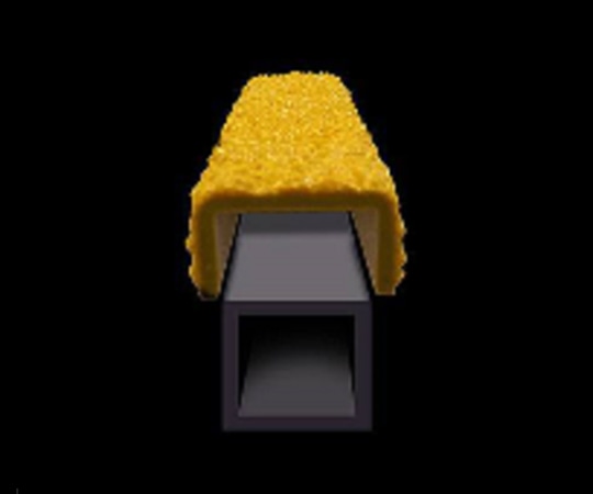 セーフラン安全用品 SAFEGUARD はしご用滑り止めカバー 角型 12094 1枚（ご注文単位1枚）【直送品】