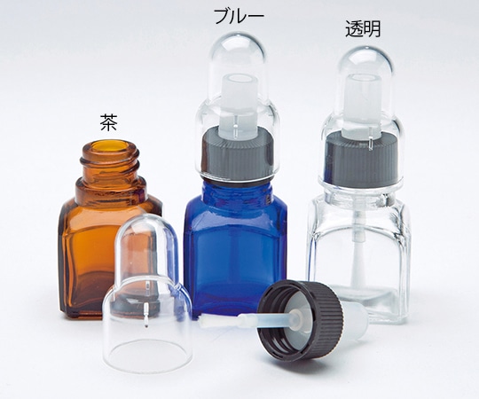 堀内製作所 ネジ付き薬瓶ハケ 透明 G-05 1個（ご注文単位1個）【直送品】