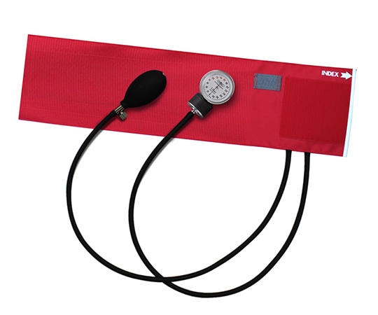 フォーカルコーポレーション アネロイド血圧計 ラテックスフリー イージーリリースバルブ ナイロンカフ・レッド FC-100V ERV NC 1台（ご注文単位1台）【直送品】