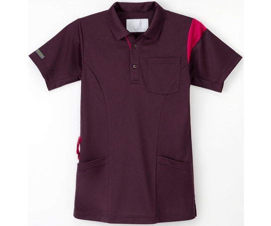 ナガイレーベン ニットシャツ パープル S JD-3137 1枚（ご注文単位1枚）【直送品】