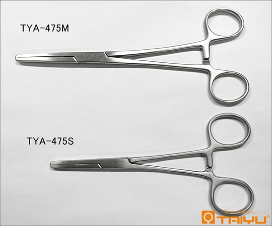 TAIYU（大祐医科工業） 太口チューブ鉗子 縦筋 BOX 全長15cm TYA-475S 1本（ご注文単位1本）【直送品】