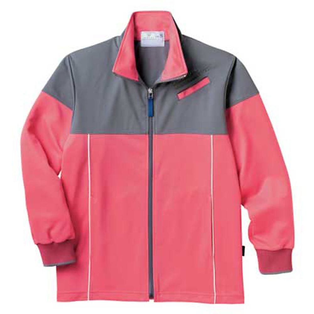 KIRAKU（トンボ） ケアワークジャケット カメリアピンク 4L（身丈77cm） CR167-13 4L 1枚（ご注文単位1枚）【直送品】