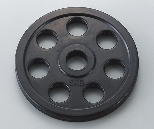 淡野製作所 ラバーバーベルプレート 5kg D-5872 1枚（ご注文単位1枚）【直送品】