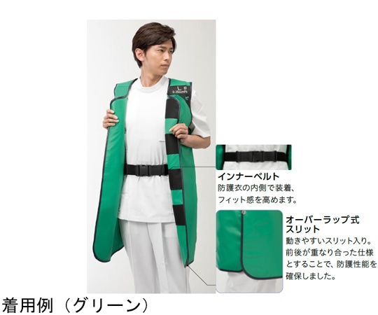 保科製作所 プレミアライト フィットコート Aタイプ=背面0.13mmPb ライラック 鉛当量0.25 M PGI-M 1枚（ご注文単位1枚）【直送品】