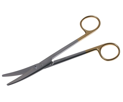 日本フリッツメディコ T/Cメーヨ剪刀 17cm 曲 B022-017M 1個（ご注文単位1個）【直送品】