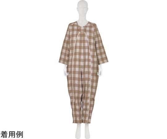 竹虎 フドーねまきA 厚手 L チェックベージュ 107094 1枚（ご注文単位1枚）【直送品】
