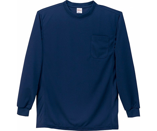 WHISEL（自重堂） 長袖Tシャツ ネービー 4L 47674 1枚（ご注文単位1枚）【直送品】