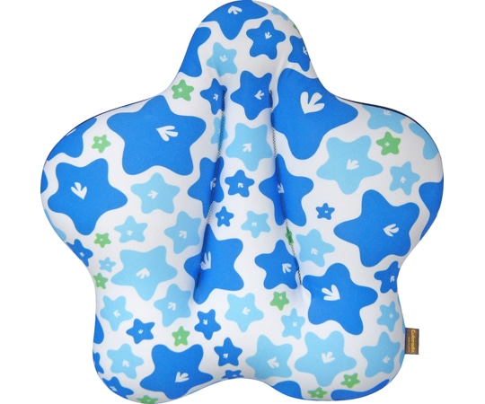 龍野コルク工業 CuCuスリム(腰楽クッション)ピースフラワー 青 1個(ご注文単位1個)【直送品】