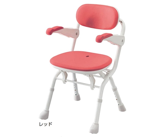 アロン化成 楽らく開閉シャワーベンチS コンパクトレッド 536-094 1個（ご注文単位1個）【直送品】