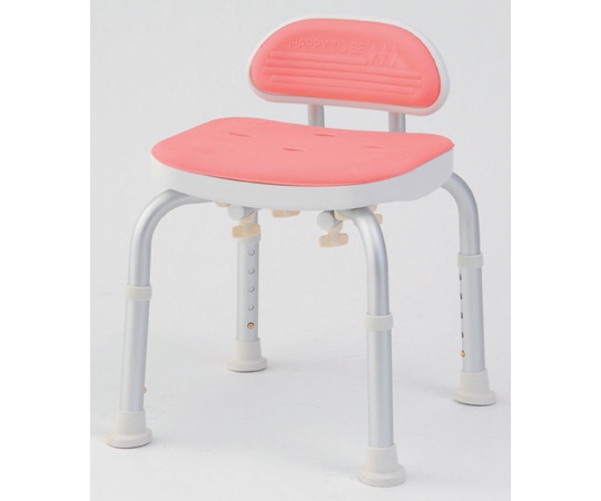 美和商事 コンパクトバスチェア ミニ背付き ピンク BC-01L-PI 1台(ご注文単位1台)【直送品】