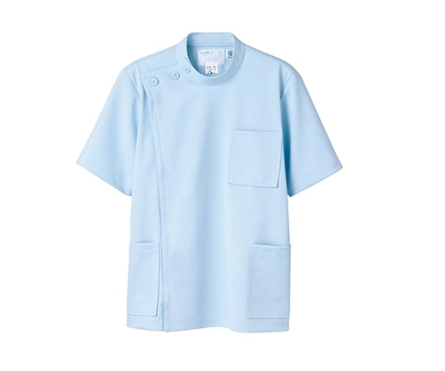 住商モンブラン ケーシー メンズ 8分袖 サックス 52-813 S 1枚（ご注文単位1枚）【直送品】