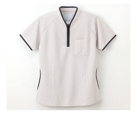 ナガイレーベン ニットシャツ グレー L NX5202 1枚（ご注文単位1枚）【直送品】