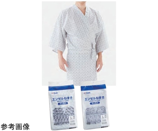 オオサキメディカル エンゼルねまき L 紺 1枚入  1枚（ご注文単位1枚）【直送品】