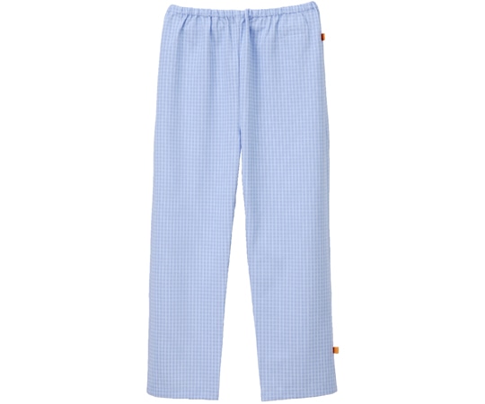 ナガイレーベン 男女兼用患者衣パンツ ブルー L FG-1513 1枚（ご注文単位1枚）【直送品】