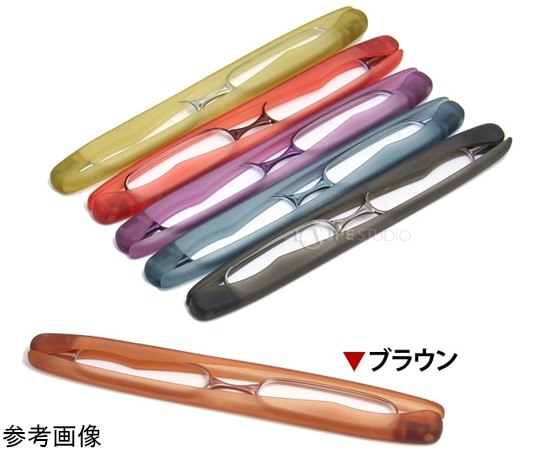 池田レンズ工業 老眼鏡 折りたたみ ポッドリーダー ブラウン +3.5 SG-01BR 1個(ご注文単位1個)【直送品】