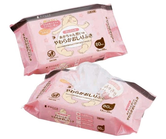 オオサキメディカル あかちゃん想いのやわらかおしりふき80 1個（80枚入）  1個（ご注文単位1個）【直送品】