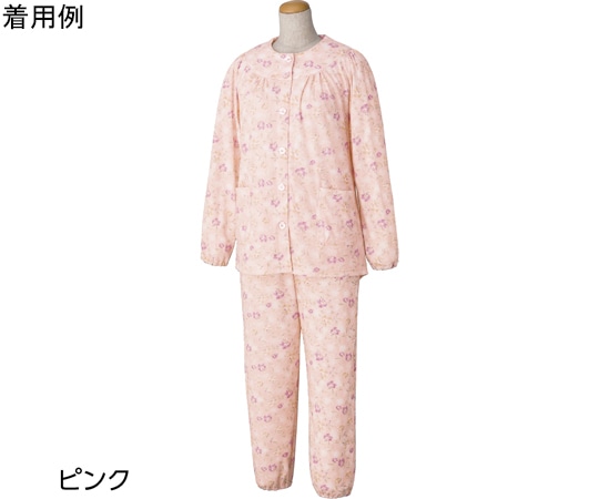 ケアファッション ワンタッチパジャマ ピンク LL 97980 1着（ご注文単位1着）【直送品】