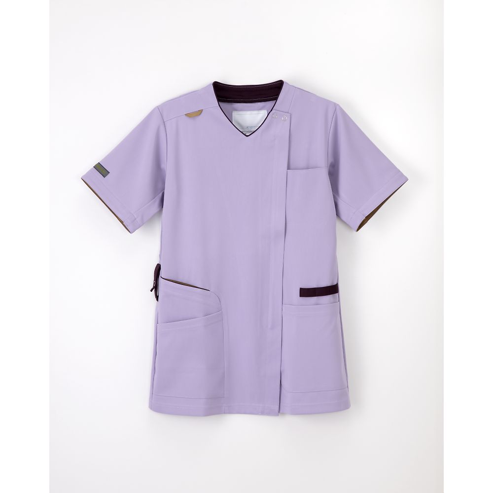 ナガイレーベン 男女兼用スクラブ ラベンダー BL AY-5572 1枚（ご注文単位1枚）【直送品】