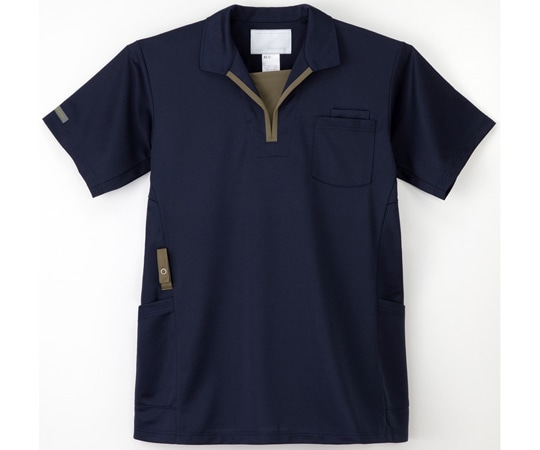 ナガイレーベン ニットシャツ ネイビー LL JD-3172 1枚（ご注文単位1枚）【直送品】