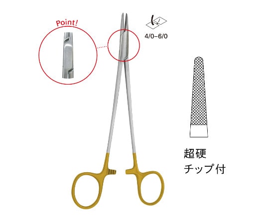 ジェイ・シー・ティ TC付クライルウッド持針器 JD11-0700 1個(ご注文単位1個)【直送品】