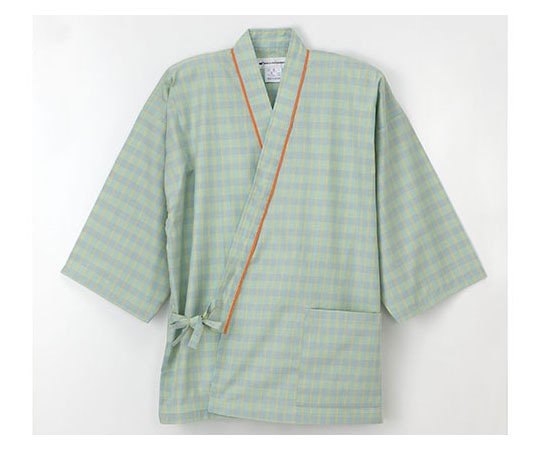 ナガイレーベン 患者衣じんべい型 グリーン LL LG1471 1枚（ご注文単位1枚）【直送品】