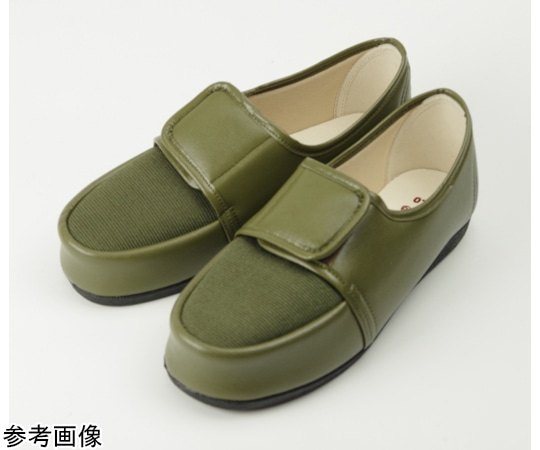 マリアンヌ製靴 足元応援W603 片足（左）カーキ 25.0cm  1個（ご注文単位1個）【直送品】