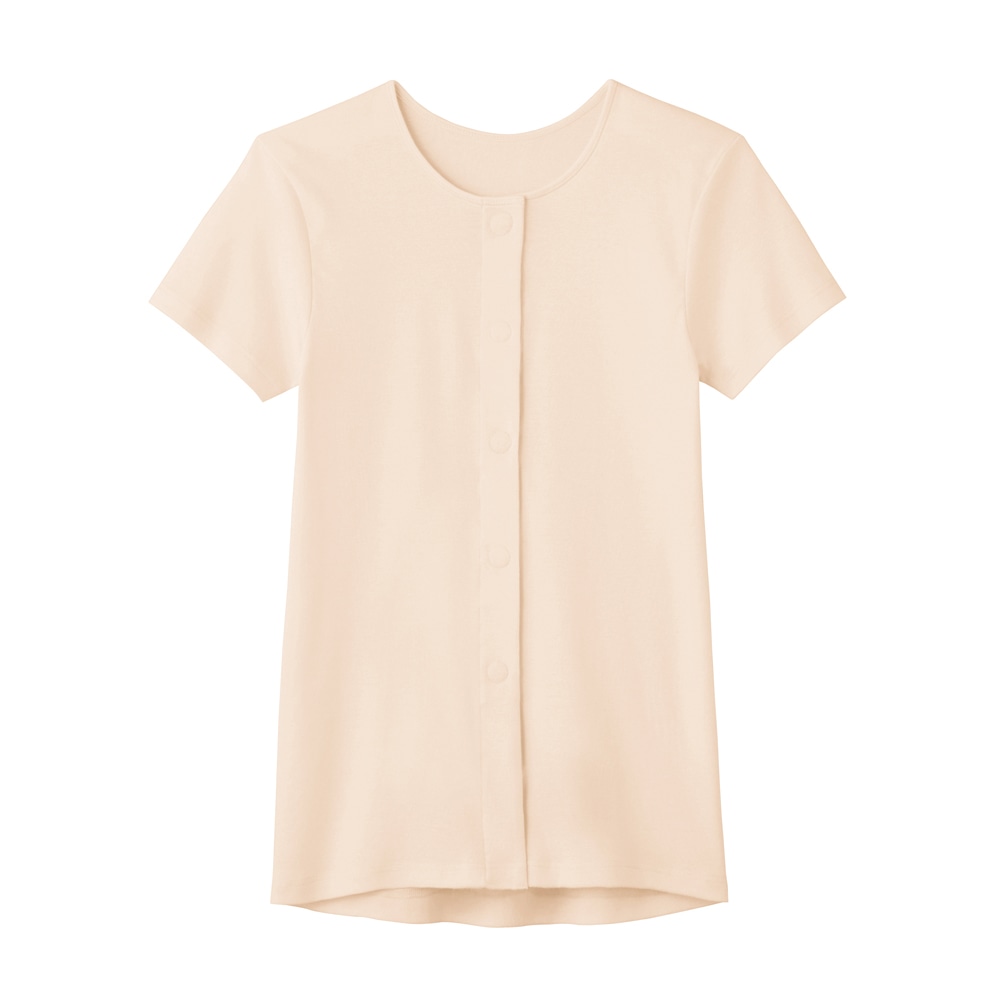 グンゼ（肌着） 婦人3分袖ワンタッチインナー カームベージュ LL HW0438 1枚（ご注文単位1枚）【直送品】