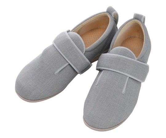 徳武産業 ダブルマジックⅢ 3E 片足 左のみ グレー M 1097 1個(ご注文単位1個)【直送品】