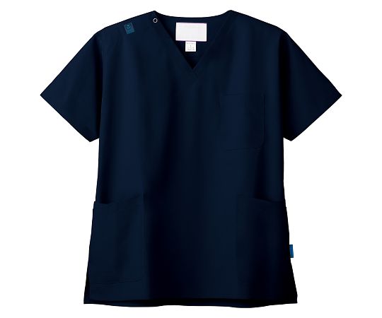 フォーク スクラブ（男女兼用・ジアスクラブRジャケット）ダークネイビー M 7070SC-17（M） 1枚（ご注文単位1枚）【直送品】