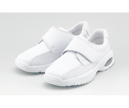 マリアンヌ製靴 抗ウイルスαシリーズ バリュ!V2α マジックタイプ ホワイト 23.5cm V2αE 1足(ご注文単位1足)【直送品】