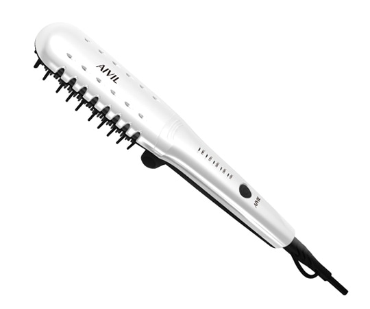 AIVIL さらツヤストレート キャリーブラシアイロン パールホワイト IRCB-00-PW 1台（ご注文単位1台）【直送品】
