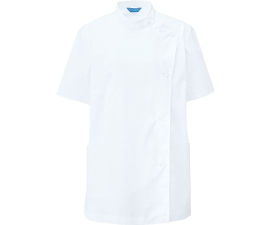 KAZEN レディス医務衣 半袖 白 L 360-30 L 1枚（ご注文単位1枚）【直送品】