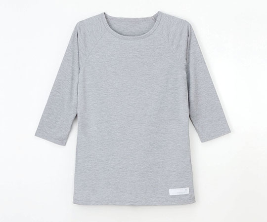 ナガイレーベン 男女兼用Tシャツ グレー SS LI-5097 1枚（ご注文単位1枚）【直送品】