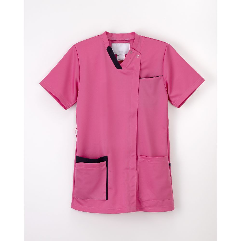 ナガイレーベン 男女兼用スクラブ ピンク L JD-5107 1枚（ご注文単位1枚）【直送品】