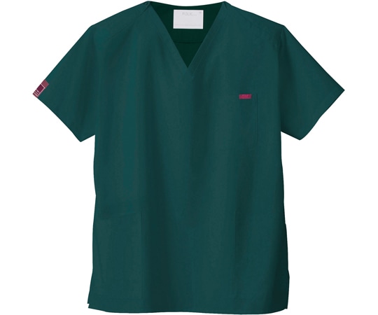 フォーク スクラブ モスグリーン S 7000SC-18 1枚（ご注文単位1枚）【直送品】