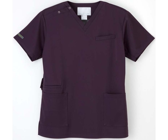 ナガイレーベン 男子スクラブ パープル LL AY-5552 1枚(ご注文単位1枚)【直送品】