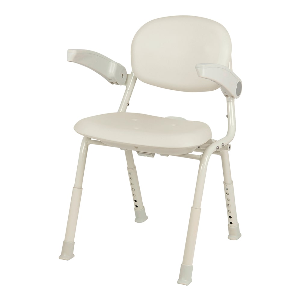 幸和製作所 コンパクトシャワーチェア（ユニプラス）ホワイト BSU12-WT 1個（ご注文単位1個）【直送品】