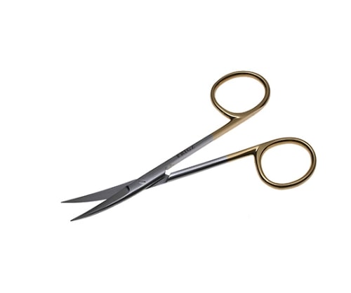 日本フリッツメディコ T/Cファイン剪刀 10.5cm 曲 B025-011B 1個（ご注文単位1個）【直送品】