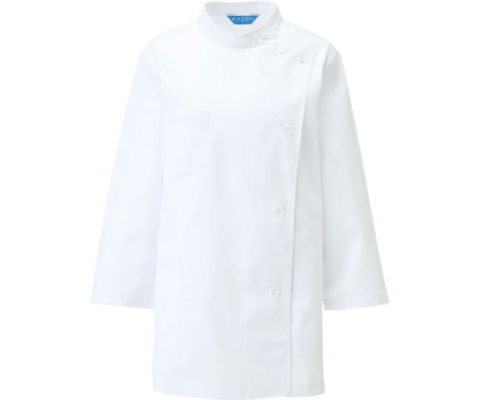KAZEN レディス医務衣七分袖 白 LL 361-70 LL 1枚（ご注文単位1枚）【直送品】