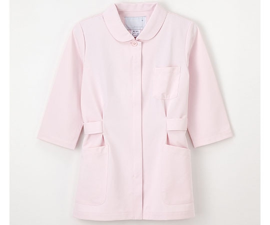 ナガイレーベン 伸縮性に優れたナースウェア (ジャケット/7分袖) ピンク/M HO-1911 1枚(ご注文単位1枚)【直送品】