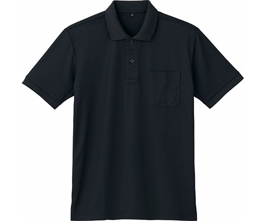 WHISEL(自重堂) 半袖ポロシャツ ブラック SS 85874 1枚(ご注文単位1枚)【直送品】