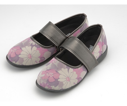 マリアンヌ製靴 フラワープリント フルールパープル 22.0cm W941 1足（ご注文単位1足）【直送品】