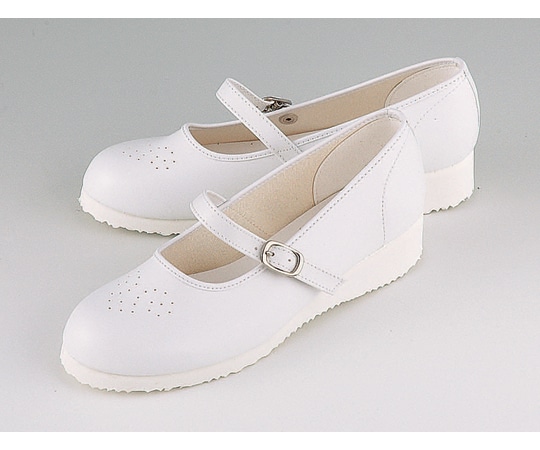 マリアンヌ製靴 ナースシューズ ホワイト ワンタッチベルトタイプ 22.5cm No.32 1足（ご注文単位1足）【直送品】