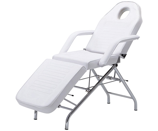 フィフティ・ヴィジョナリー フェイシャルベッド 有孔 ホワイト T-213B-WH 1台（ご注文単位1台）【直送品】
