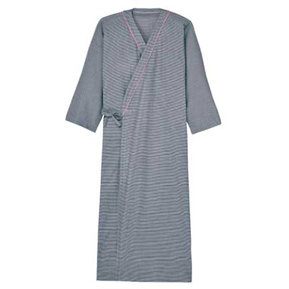 KIRAKU（トンボ） ニット患者衣 浴衣 ダークネイビー S 1ケース（10枚入） CV023-89 S 1ケース（ご注文単位1ケース）【直送品】